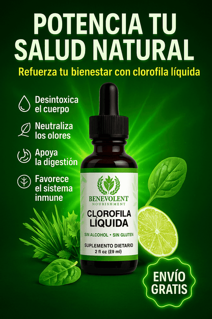 Clorofila Líquida™: El respiro verde que tu cuerpo estaba necesitando