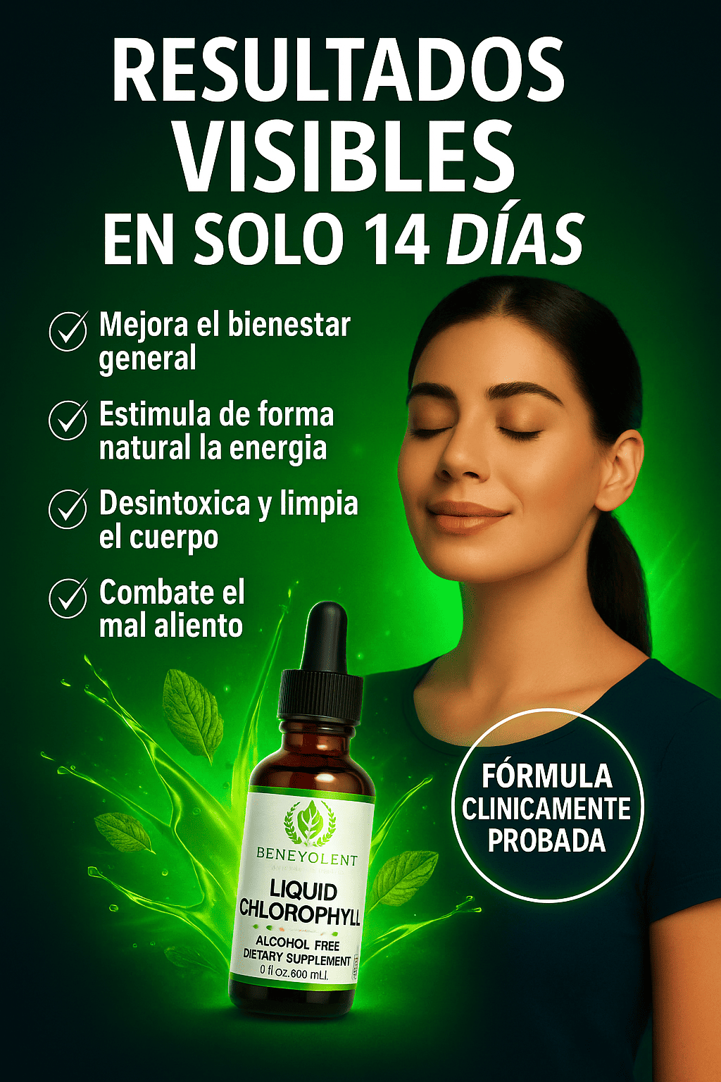 Clorofila Líquida™: El respiro verde que tu cuerpo estaba necesitando