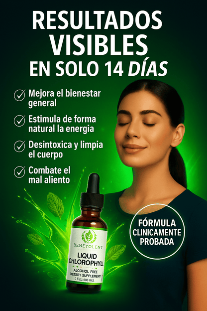 Clorofila Líquida™: El respiro verde que tu cuerpo estaba necesitando